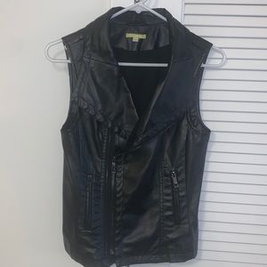 Faux Leather Vest